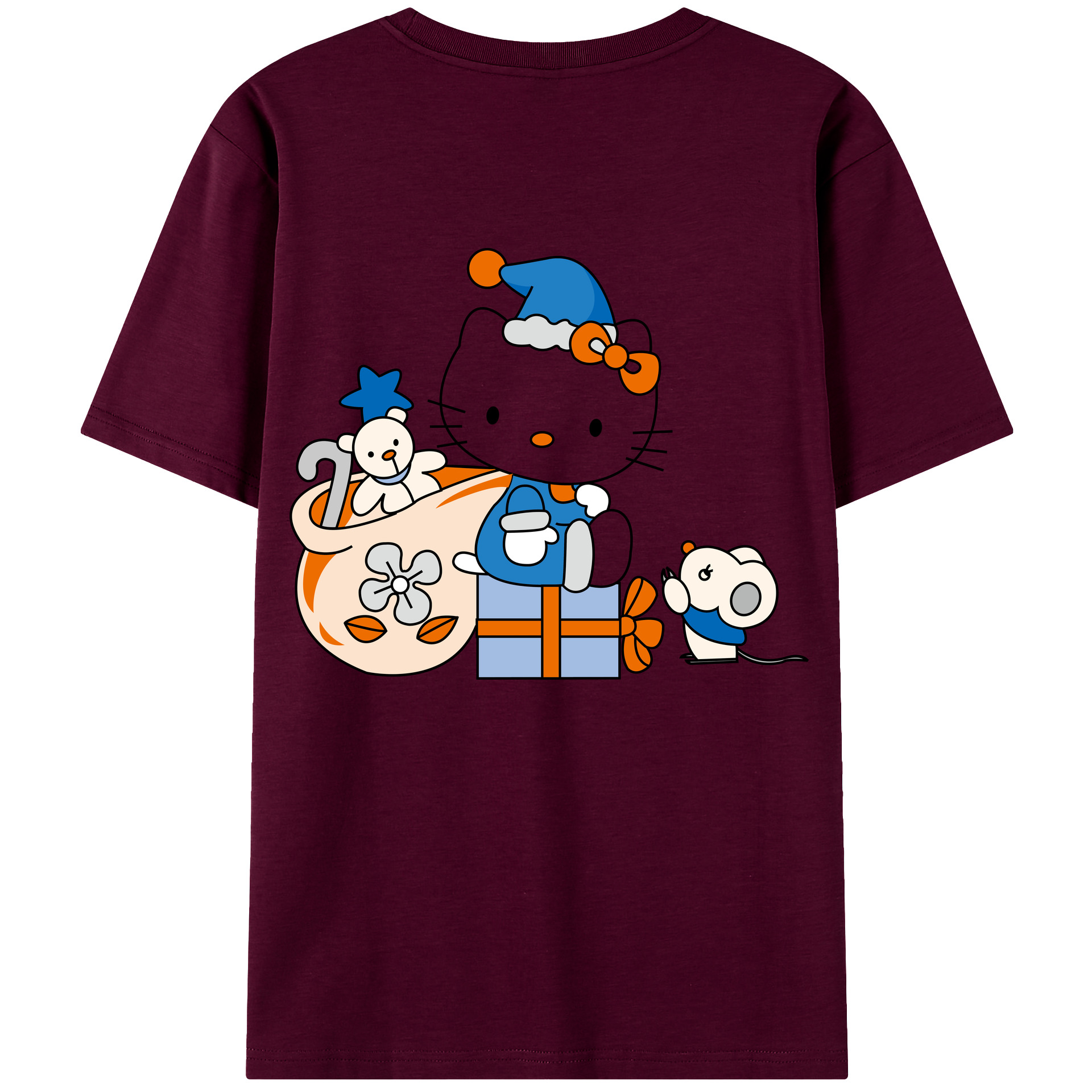 （画像用） Hello Kitty ハローキティ レディース半袖Tシャツ(バックプリント)